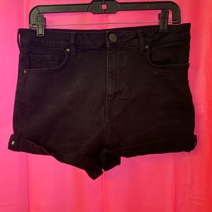 F21 denim high waist shorts